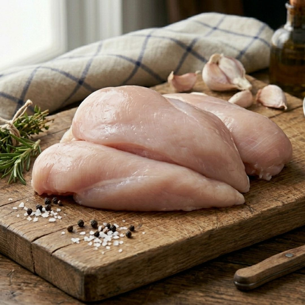 Nat Frozen Raw Boneless Chicken Breast (2kg)