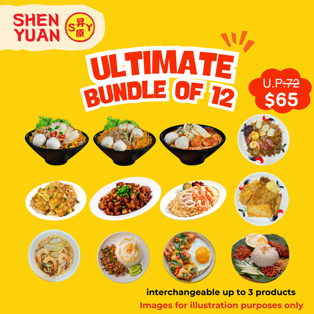 Ultimate Value Bundle of 12 ready meals (Interchangeable up to 3 items)